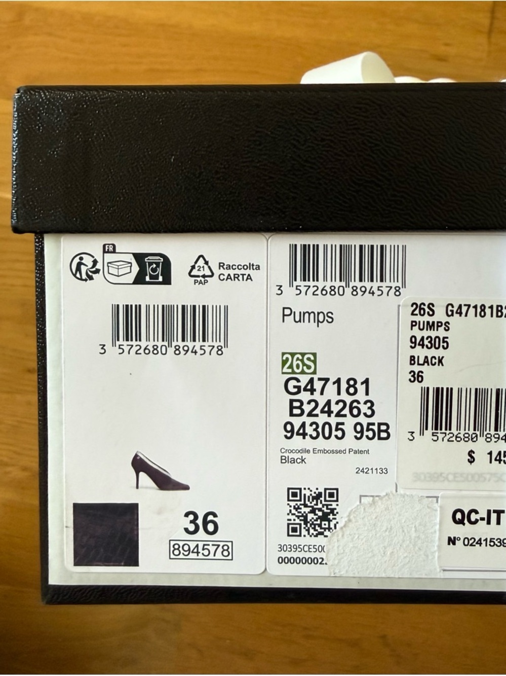 CHANEL 2026 Matthieu Blazy Patent Leather Croc-Embossed High Heel Pumps NIB - 36 - Picture 15 of 16